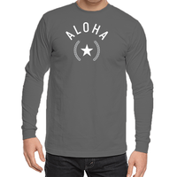 "Bright Aloha" unisex organic cotton long sleeve t-shirt