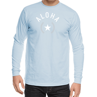 "Bright Aloha" unisex organic cotton long sleeve t-shirt