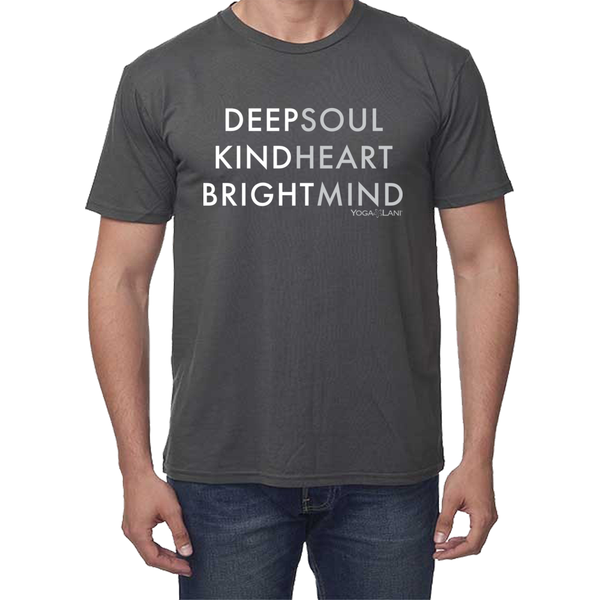 "Deep Kind Bright" unisex, organic cotton and bamboo, short sleeve t-shirt