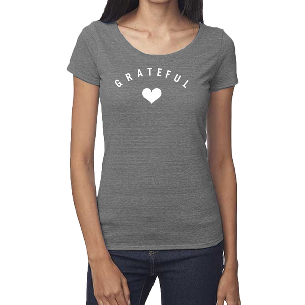 "Grateful Heart" women's organic cotton and bamboo t-shirt