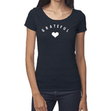 "Grateful Heart" women's organic cotton and bamboo t-shirt