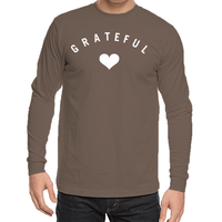 "Grateful Heart" unisex organic cotton long sleeve t-shirt