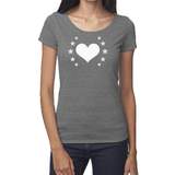 "Love & Light" women's organic cotton and bamboo t-shirt